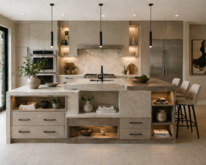 Multi-Level Island with Storage