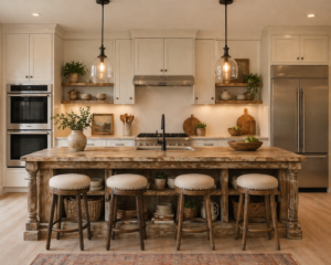 Rustic Wooden Island